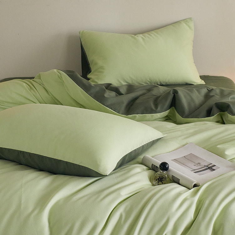 Duo Tone Bedding Set Matcha Forest-Double 2000 g