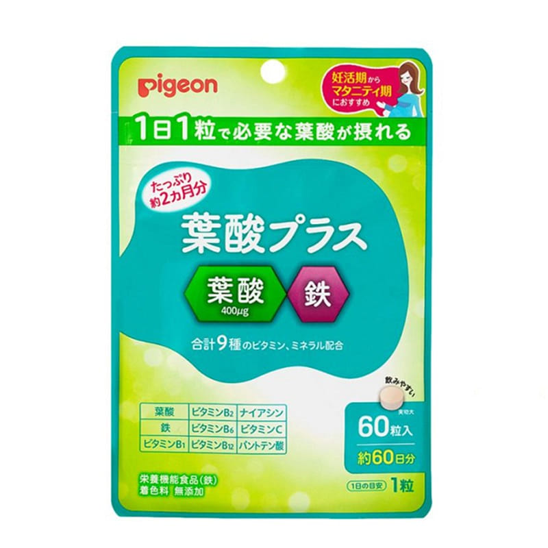 Pigeon Folic Acid Vitamin Supplement 60 Tablets 1 個
