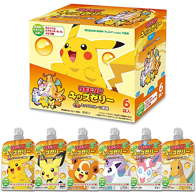 Taisho X Pokemon Lipovitan Mixed Fruit Jelly 1 bag