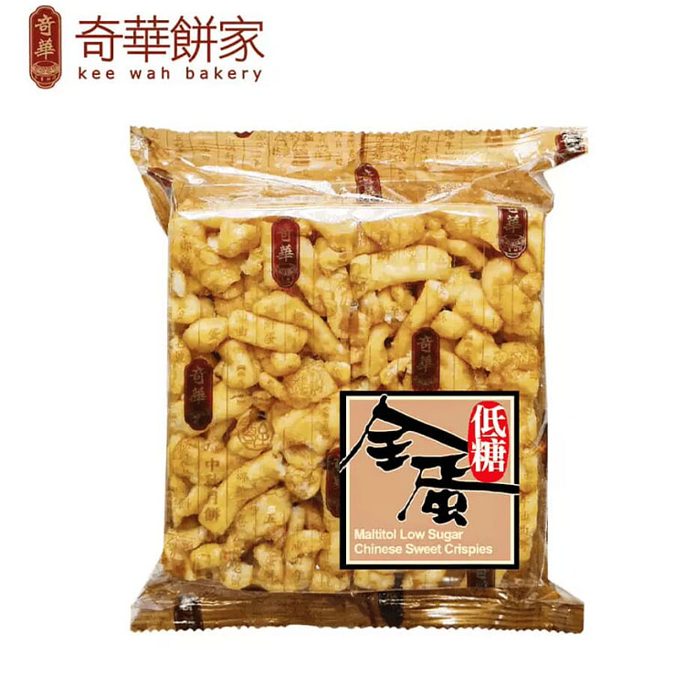 kee wah bakery maltitol low-sugar sachima 136g 136 g