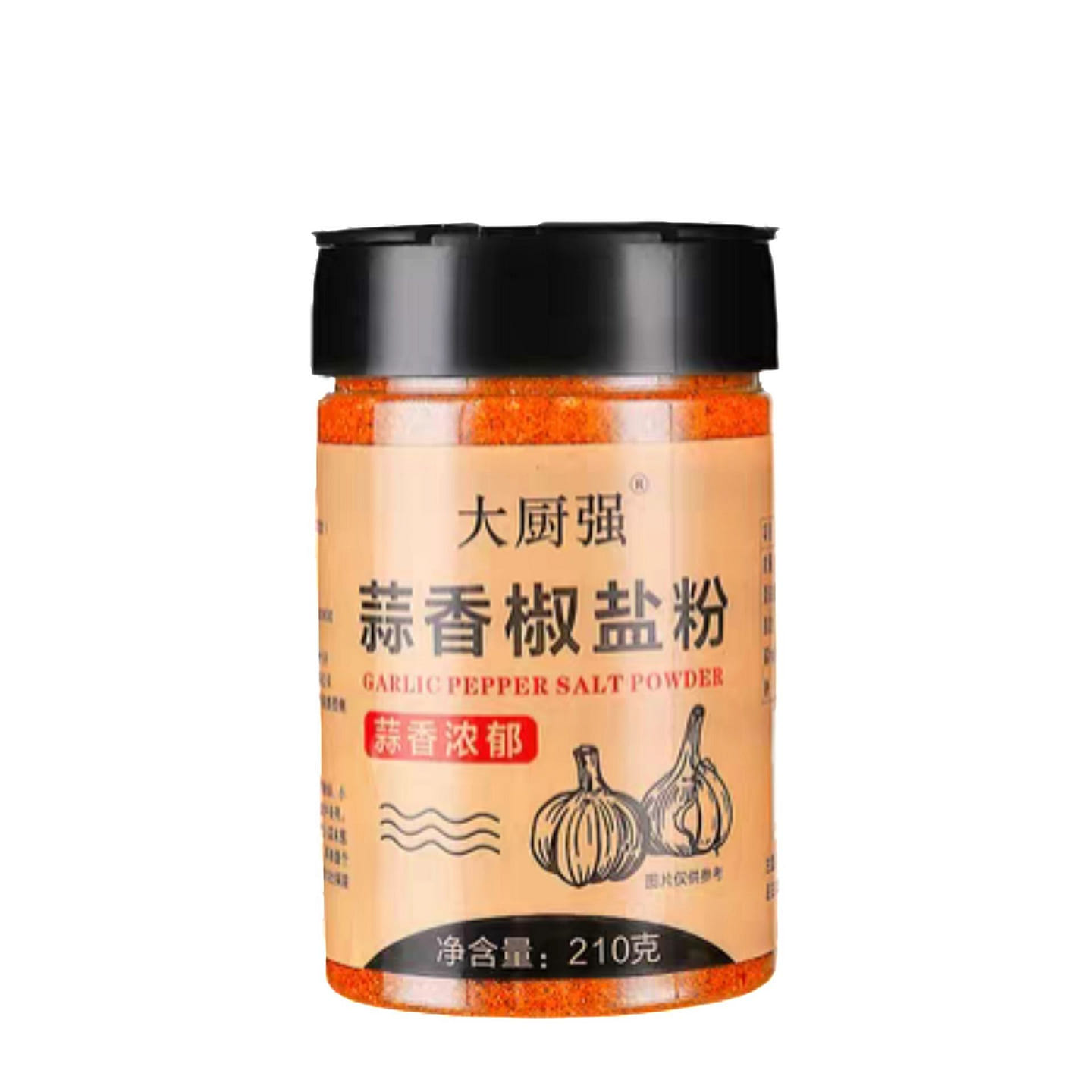 烧烤料蒜香椒盐粉/1瓶 210 克