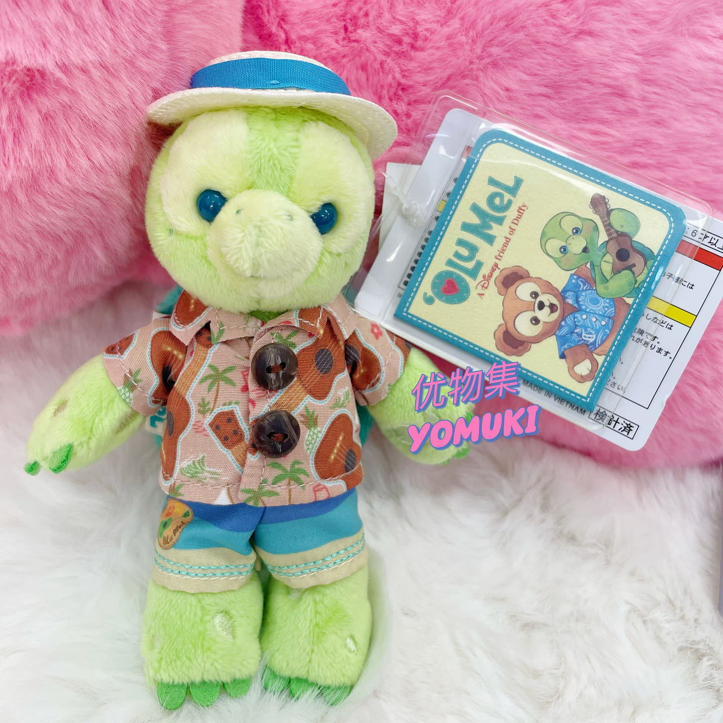 Tokyo Disney-Olu Mel with Floral Shirt Pendant 1 each