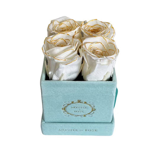 Gold Pearl in Suede Mint Square 1 each
