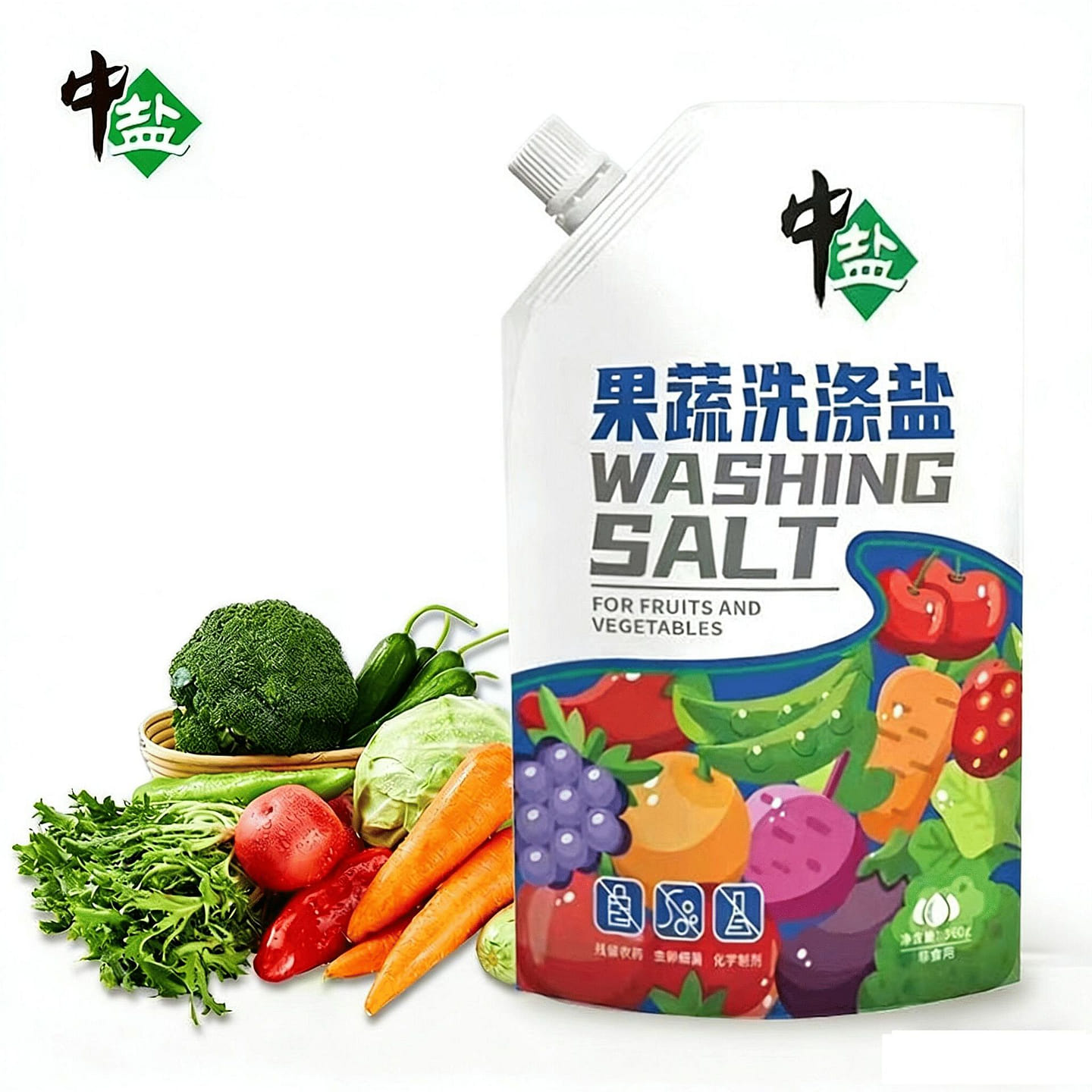 China Salt Fruit and Vegetable Washing Salt 360 g