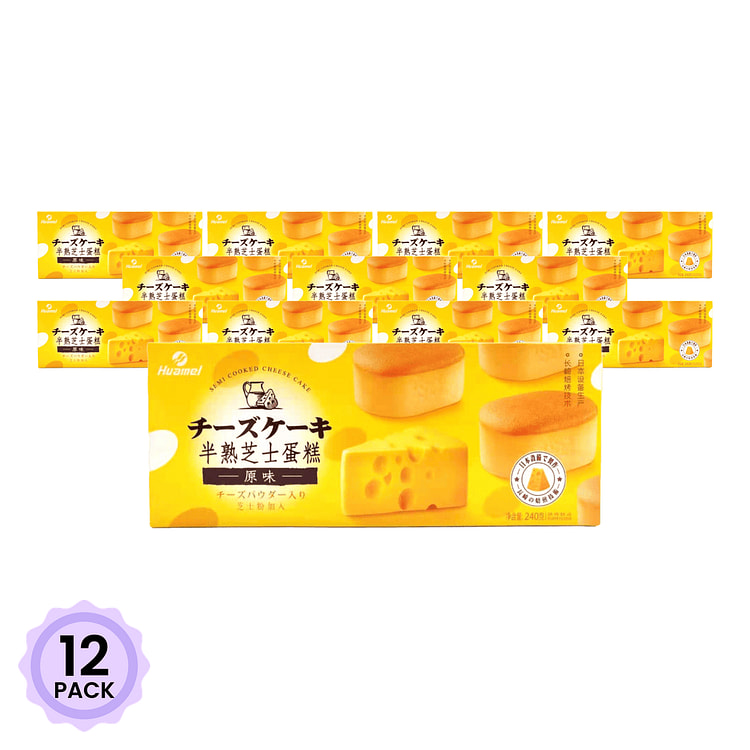 华美 半熟芝士蛋糕 原味 240 克*12 包