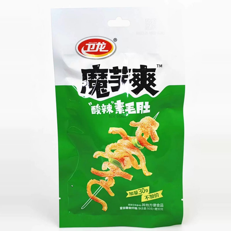 卫龙魔芋爽酸辣素毛肚 (min 2)