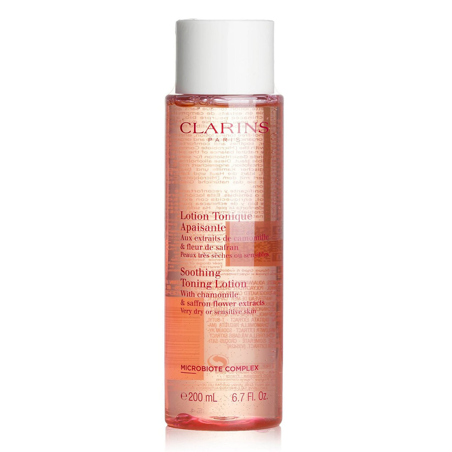 Clarins Soothing Toning Lotion with Chamomile & Saffron Flower Extracts – Very Dry or Sensitive Skin 200ml/6.7oz 200 ml