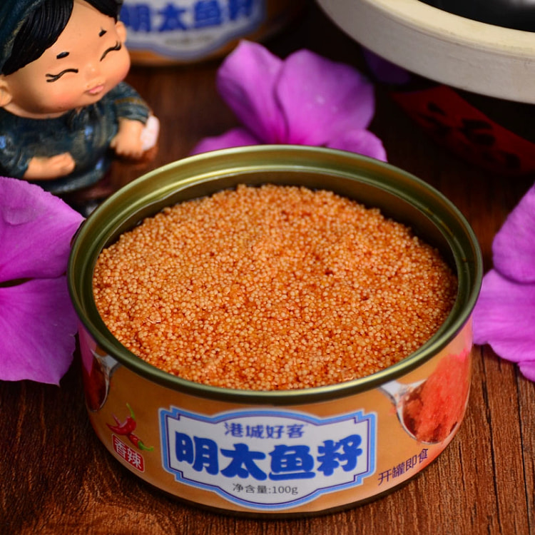 明太鱼籽罐头鱼子酱即食寿司材料拌饭拌面酱100g