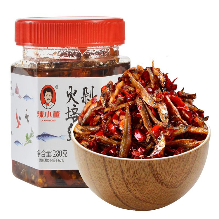 辣小董 剁椒火焙鱼 湖南农家特产香辣柴火鱼288g