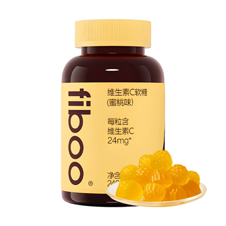 FIBOO 维生素C软糖#蜜桃味 满足每日VC需求 240 克