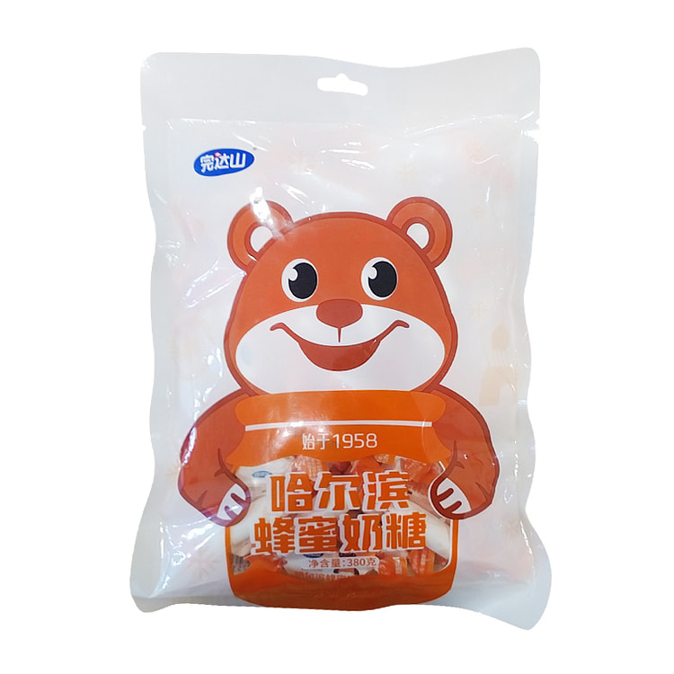 完达山糖果喜糖零食哈尔滨蜂蜜奶糖380g*1袋