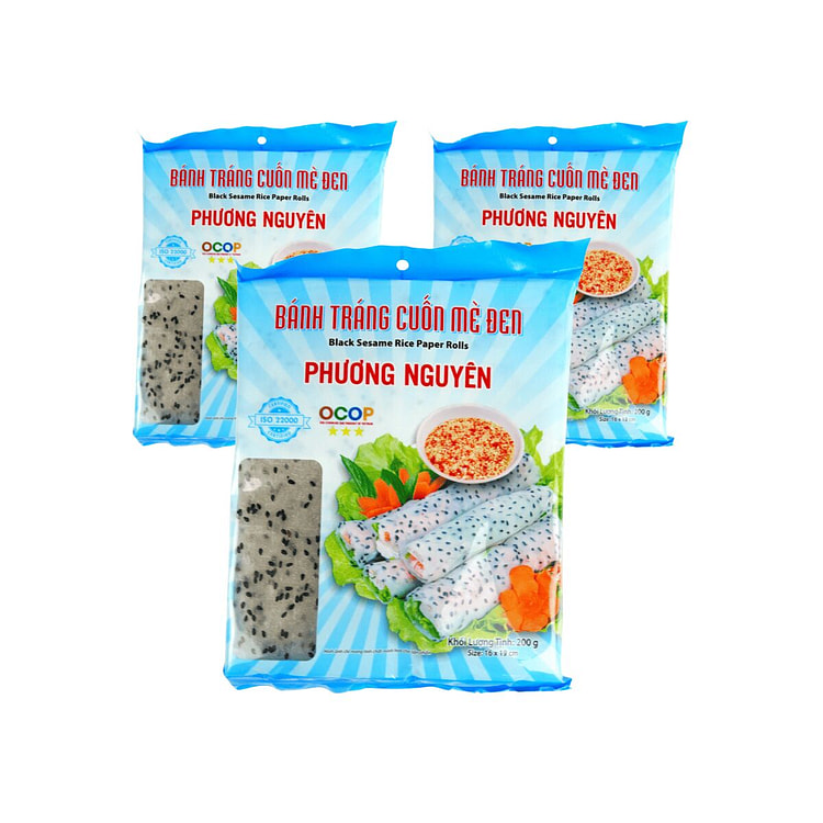 [Phuong Nguyen] 黑芝麻米纸卷 x3 3 个