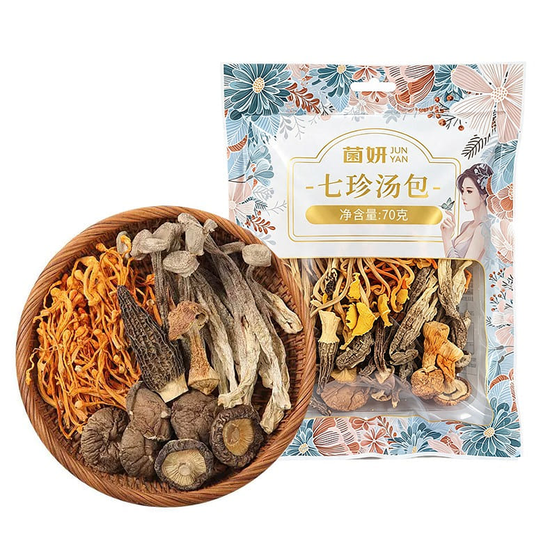Junyan Seven-Kind Mushroom Soup Pack 70g 70 g