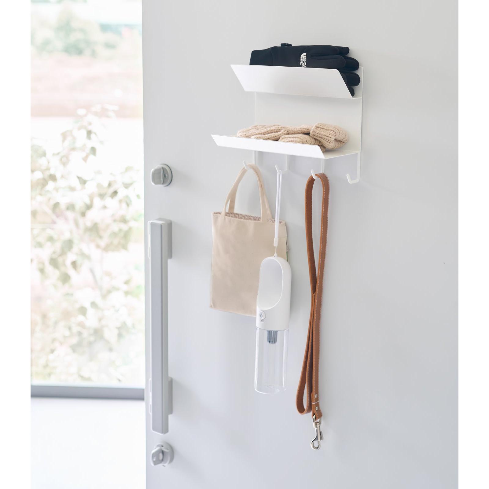 Magnetic Entryway Rack - Steel White 1 phần