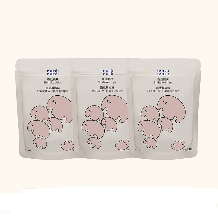 黑椒香菇脆片干孕妇办公室解馋零食休闲小吃25g*3