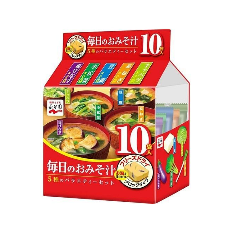 永谷园 每日味噌汤 5种口味 10包