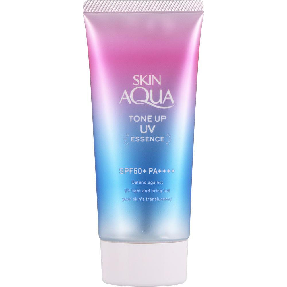 Rohto Skin Aqua Tone Up UV Essence Sunscreen SPF50+ PA++++ Lavender 80 g