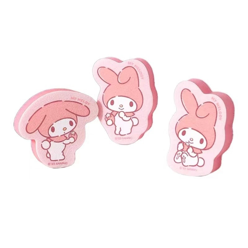 Sanrio Cleaning Sponge Scouring Pad Clean Wash The Dishes-My Melody 3Pc 1 each