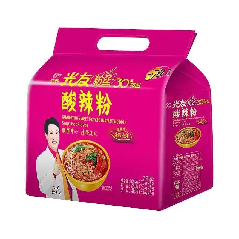 Guangyou Hot and Sour noodles 105g X5 525 g