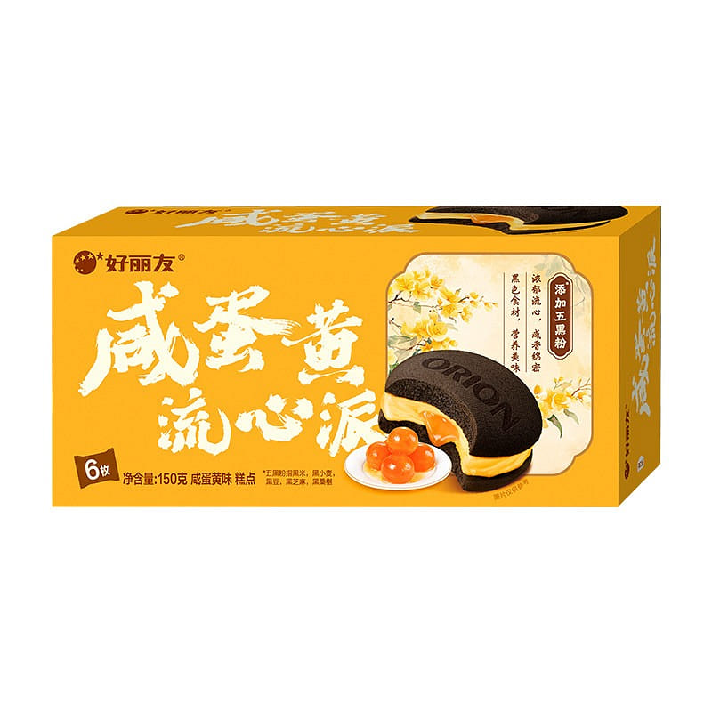 6枚好丽友 咸旦黄流心派 150 克