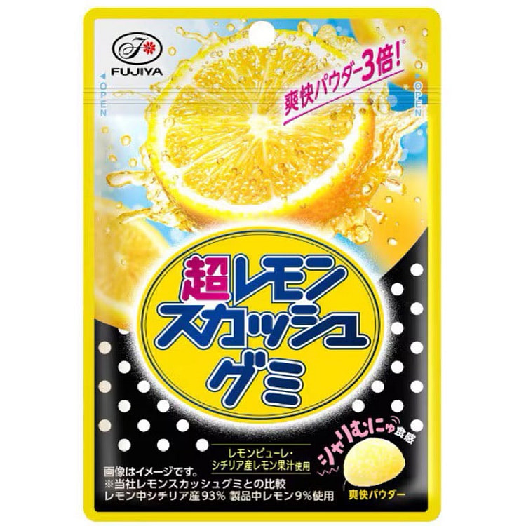 Fujiya Super Lemon Squash Gummies 55g 1 each