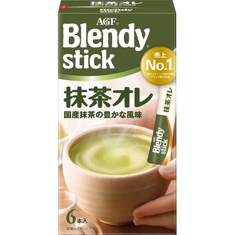 Blendy Matcha Au Lait Instant Sticks 6pcs 1 each
