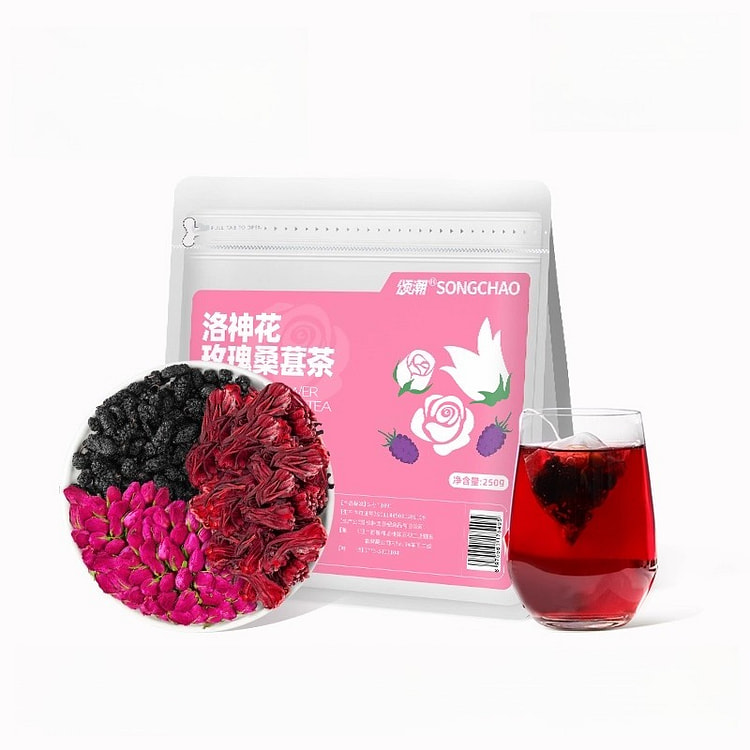 颂潮洛神玫瑰桑葚茶250g*1袋 250 克