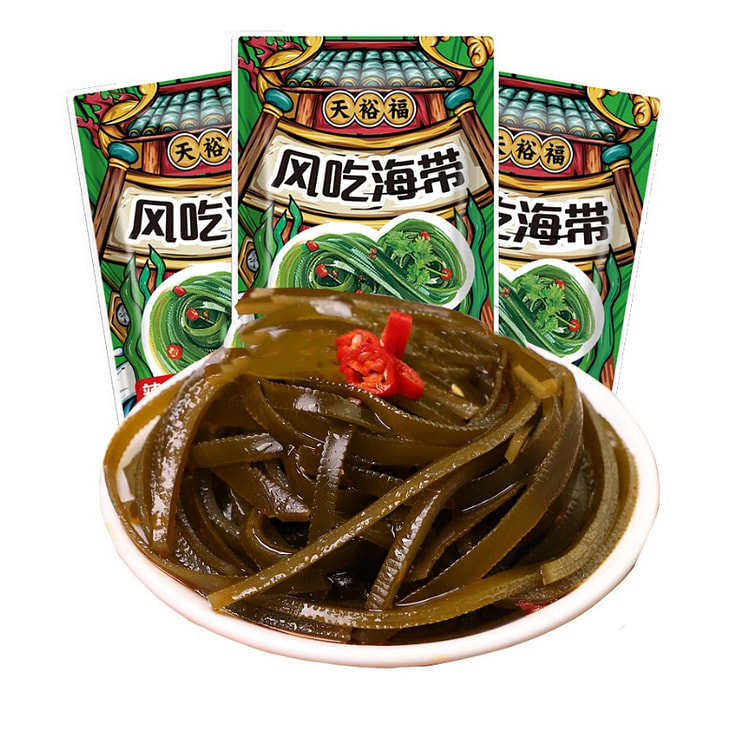 天裕福 香辣海带丝小包装即食下饭菜网红解馋追剧零食小吃休闲食品 15g*10包