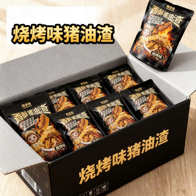 香酥酥脆烧烤味猪油渣50g*10袋 500 克