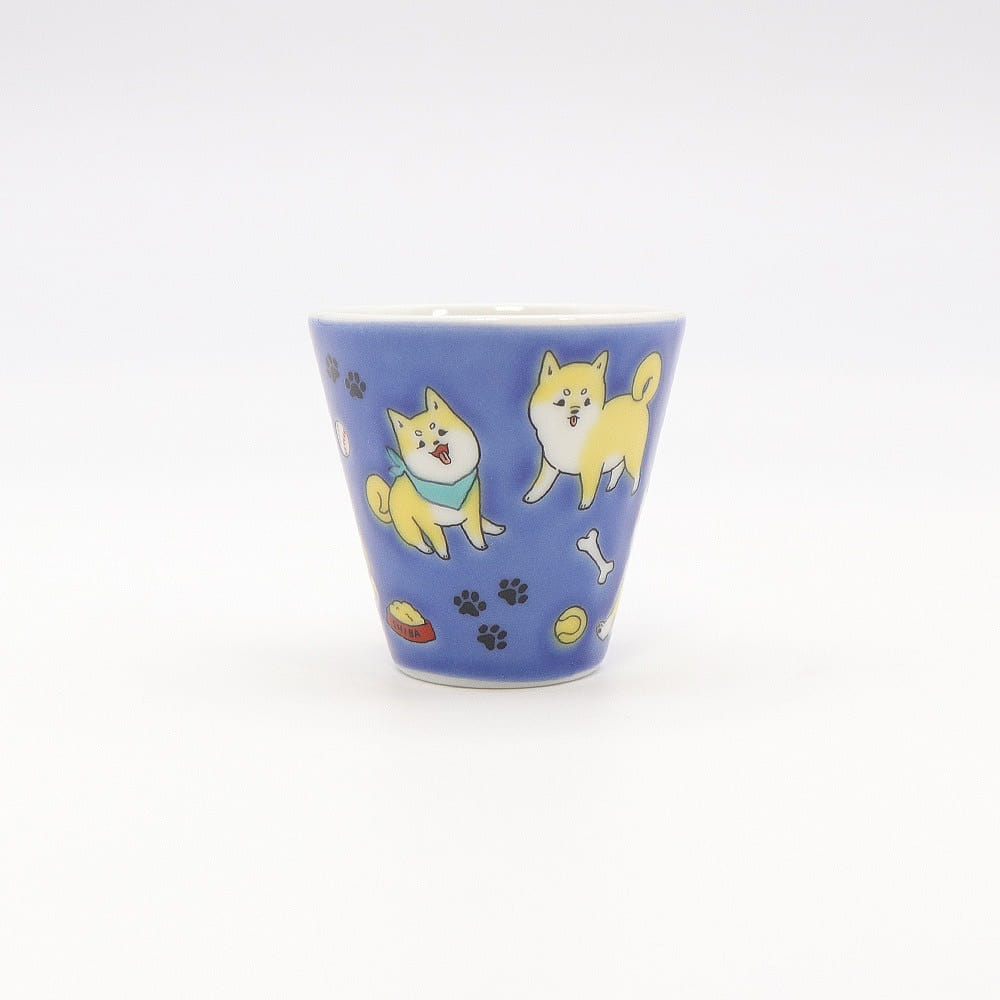 Kutani Ware Handmade Cup (Dog, 2.16x 2.08) Made in Japan 1 each