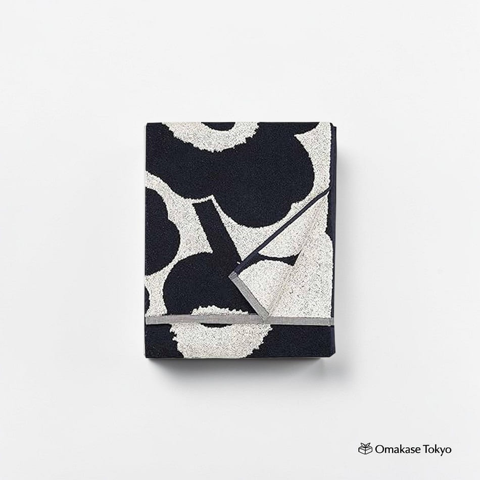 Marimekko Womens Bath Towel-Dark Blue Cotton 590 g