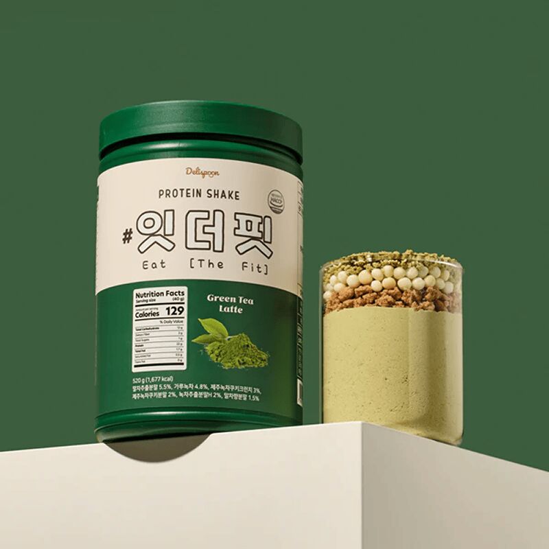 Eat the Fit Protein Shake (Large) Green Tea Flavor 520 g