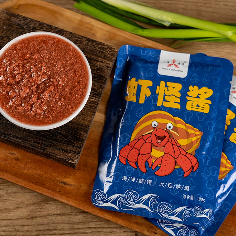 大连特产虾怪酱 熟虾酱拌炒蘸调味料100g*1袋