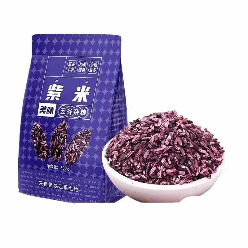 邹有才东北紫米500g*1袋五谷杂粮搭配大米粗粮饭 500 克