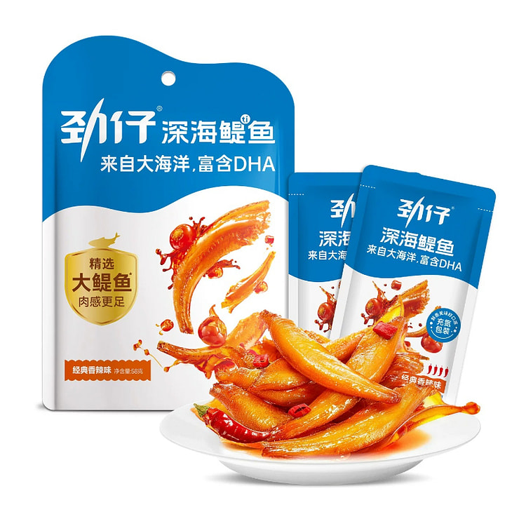 劲仔小鱼干经典香辣58g*1包 1 包