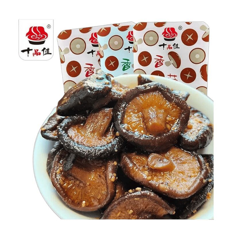 十品佳  香菇零食 香辣+烧烤混合味约10包