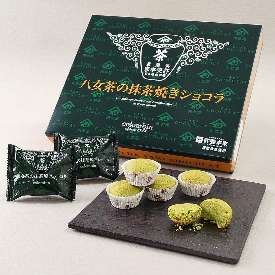 Colombin Matcha Baked Chocolate Cake 12 pcs 1 box