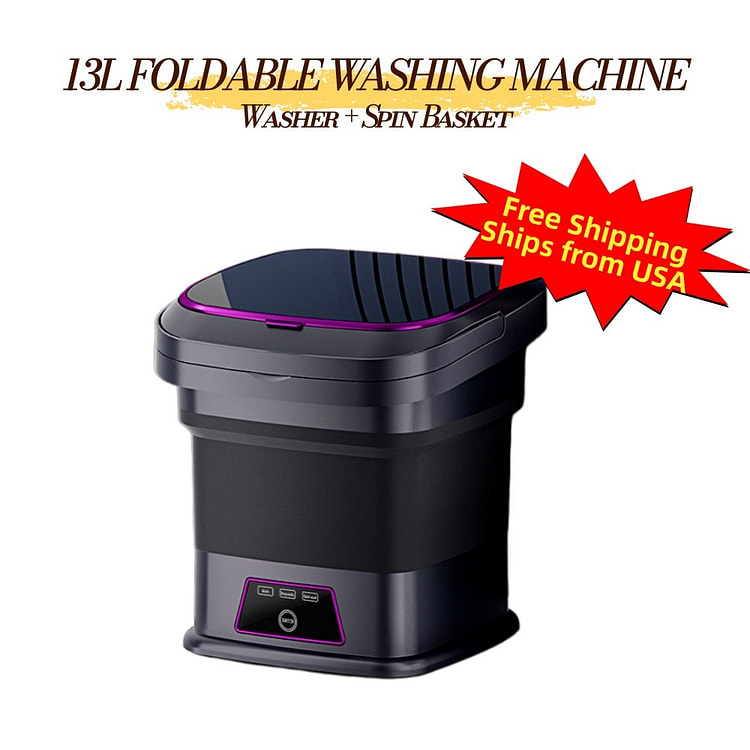 13L Foldable Washing Machine Automatic Mini Washer 1 bunch