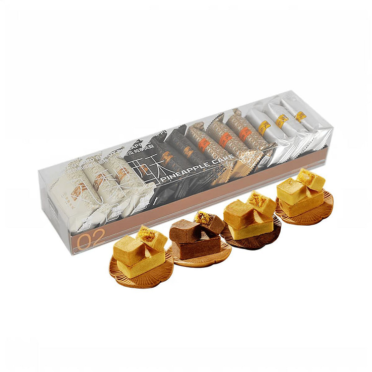 荣锦本味 凤梨酥4拼4味12枚 高端糕点 600 克