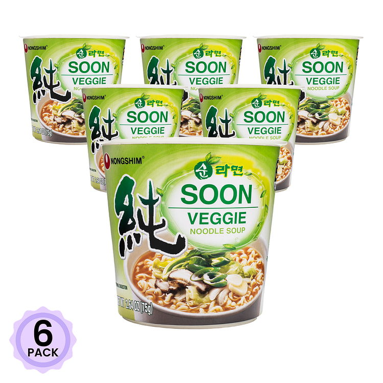 农心 纯素食蔬菜拉面 75 克*6 包