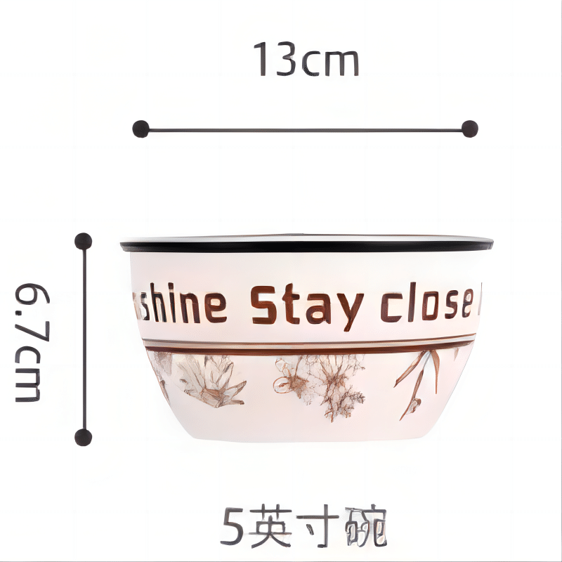 Shunxiang 5-inch European-style rice bowl (Nature Pavilion) 1 count