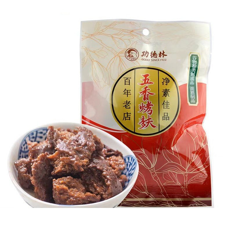 功德林 五香烤麸 上海素食卤味 130g*2袋