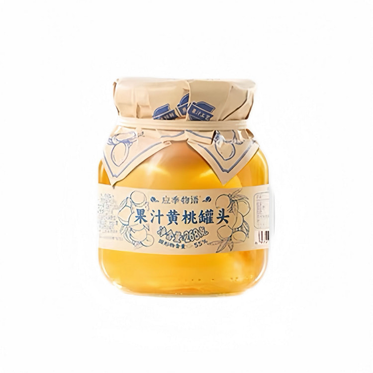 应季物语果汁黄桃水果罐头268g一罐