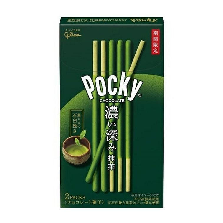 GLICO格力高 百奇特浓抹茶涂抹饼干棒 2袋入/ 1 个