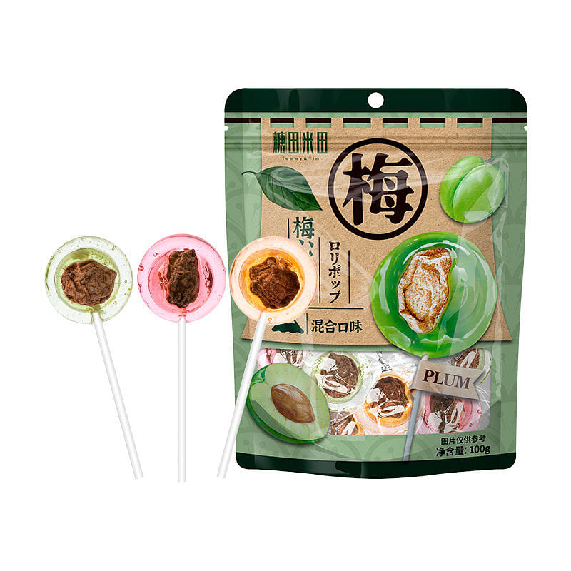 Plum Heart Lollipop Mix 100g*1 bag 100 g