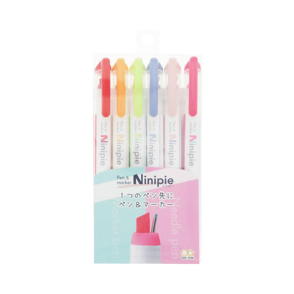 Sun star Ninipie pens markers S4591755 6pcs 1 each