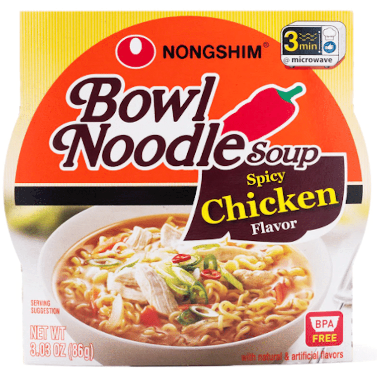 Nongshim Bowl Noodle Soup, Spicy Chicken Flavor 1 count 1 each