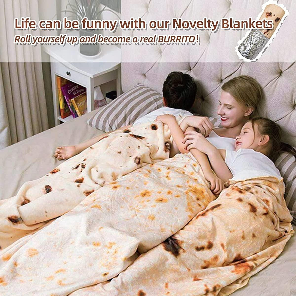 Pancake Blanket Bed Sofa Air Conditioning Creative Blanket 1 box