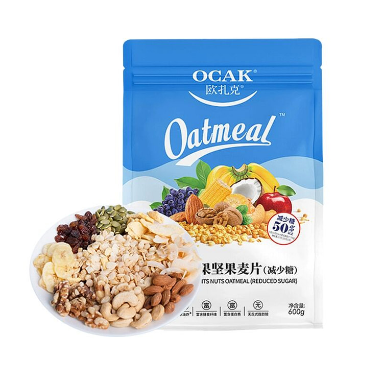 欧扎克麦片营养早餐减少糖50%