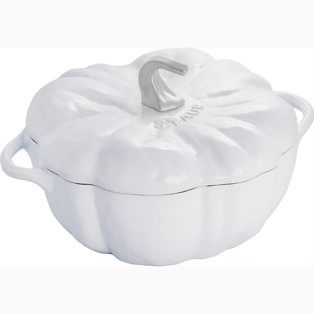 Staub Cast Iron 3.5-qt Pumpkin Cocotte – White 1 each